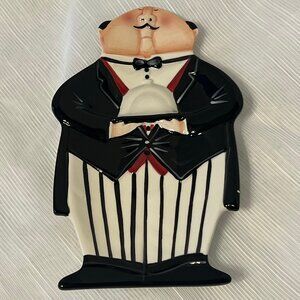 Certified International "Diner is Served" Butler-Themed Spoon Rest